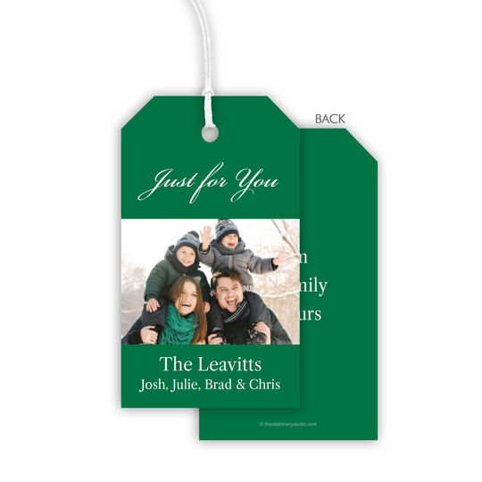 Your Greeting Photo Hanging Gift Tags
